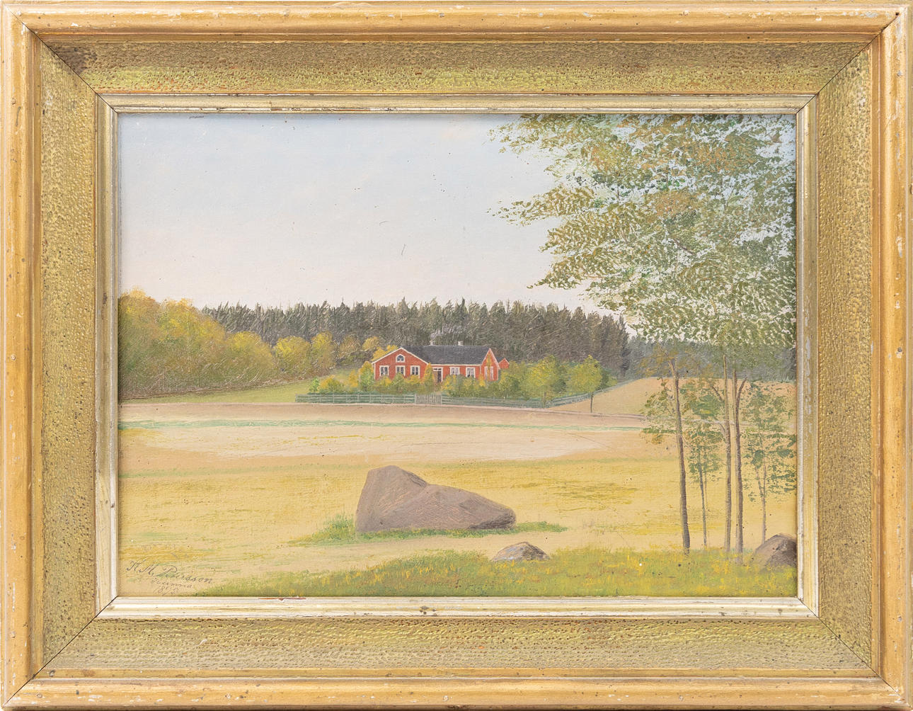 OIDENTIFIERAD KONSTNÄR. oil on canvas, signed, dated 1895.