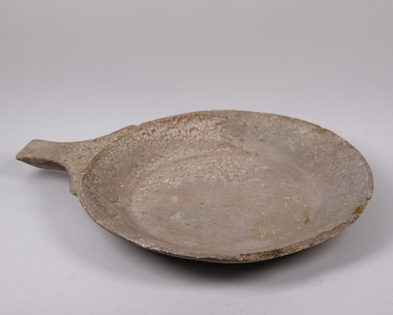 BOWL with handle, stone.