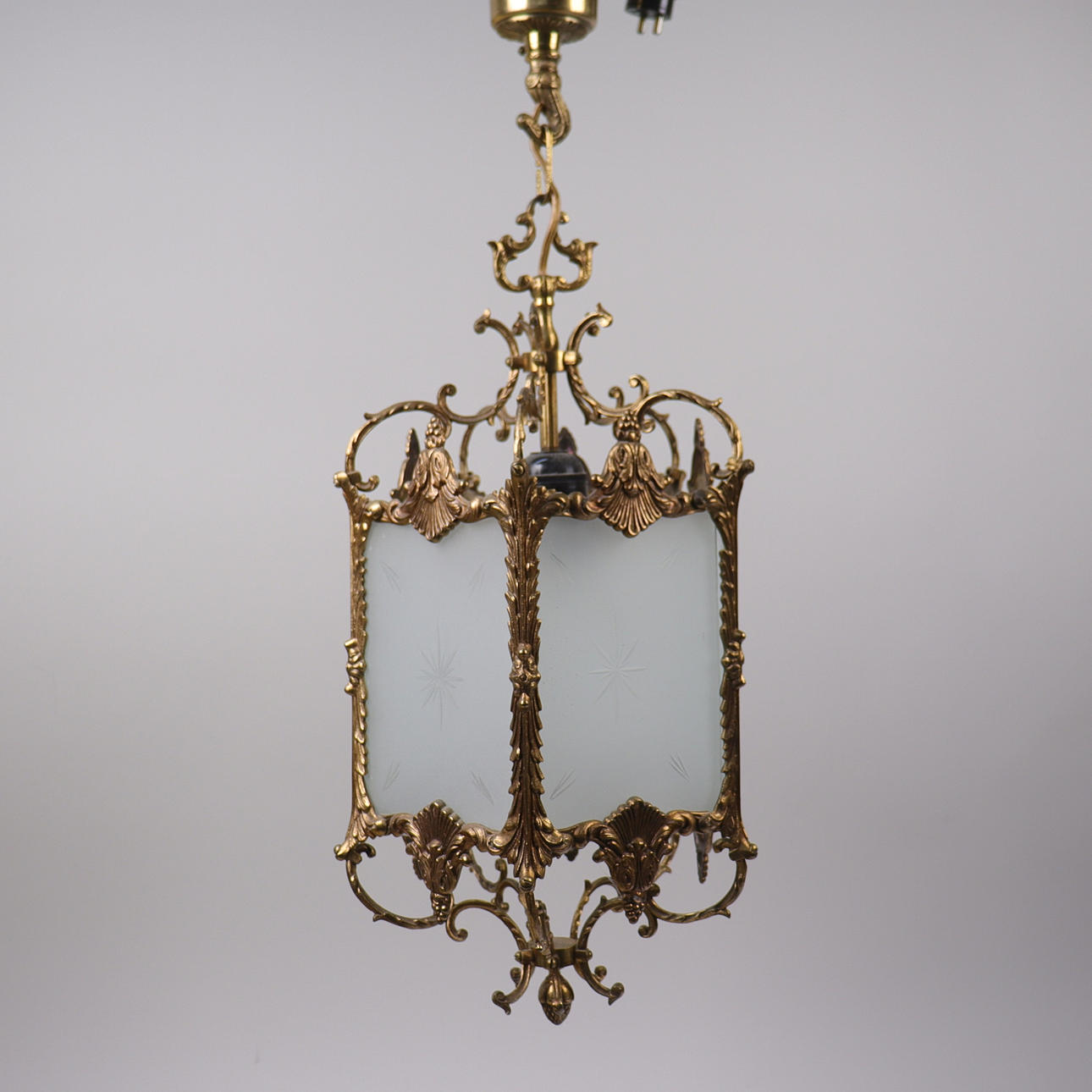 CEILING LAMP / LANTERN, Rococo style, mid-20th century.