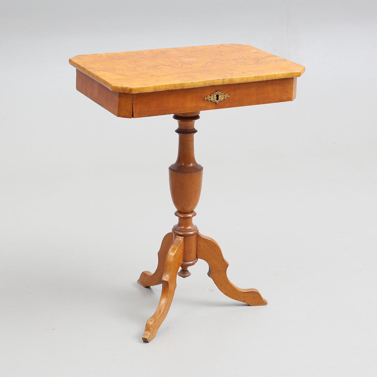 SEWING TABLE, birch, 19th century.