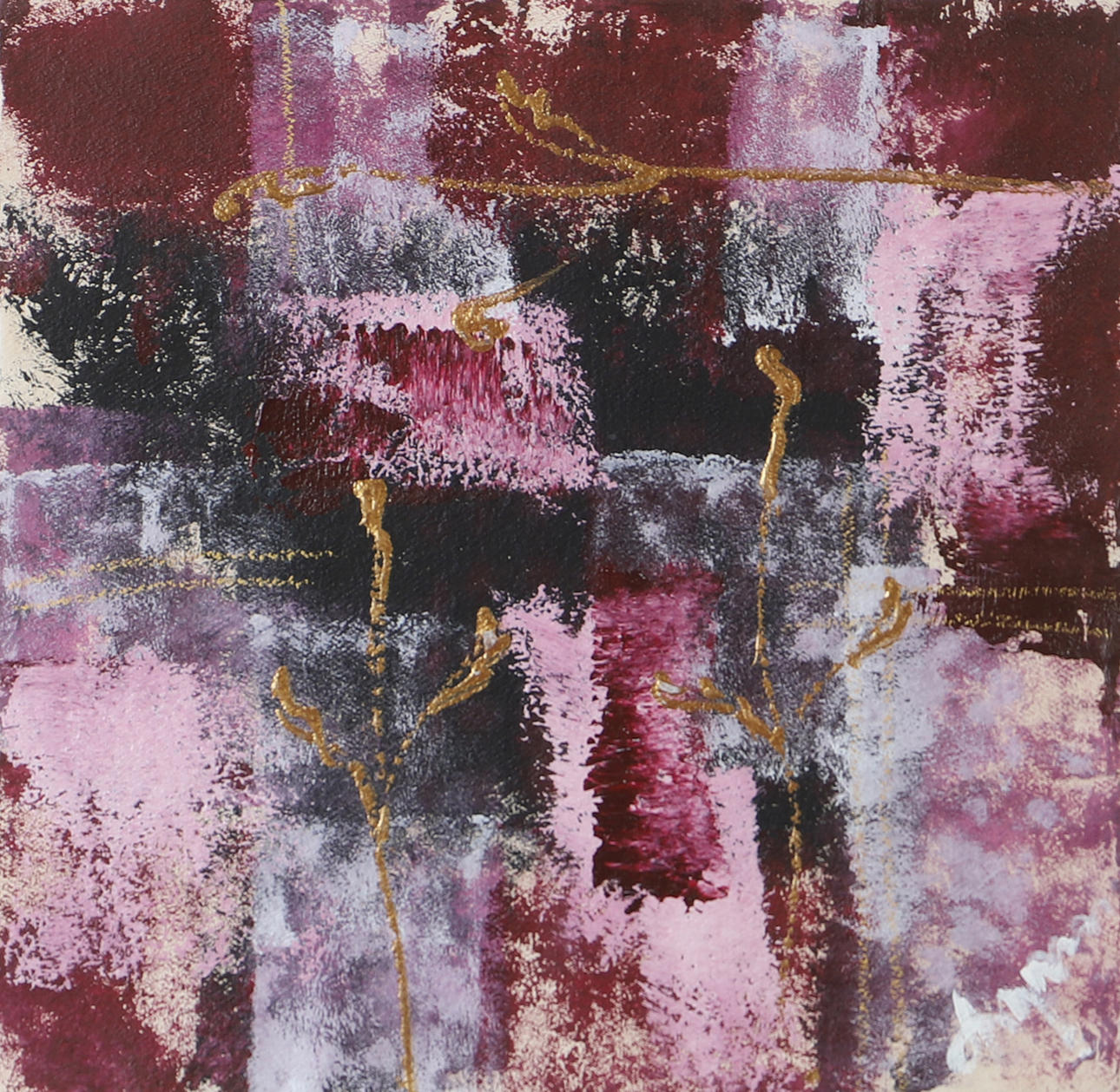 OIDENTIFIERAD KONSTNÄR. Composition, mixed media, clearly signed.