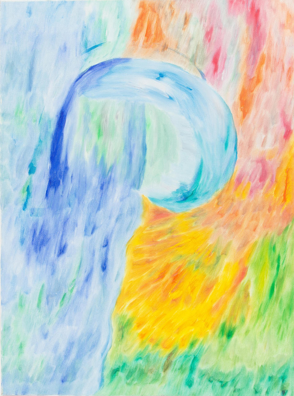 GERT ROSENTHAL. abstrakt, akryl på duk, signerad på baksidan G.Rosenthal.