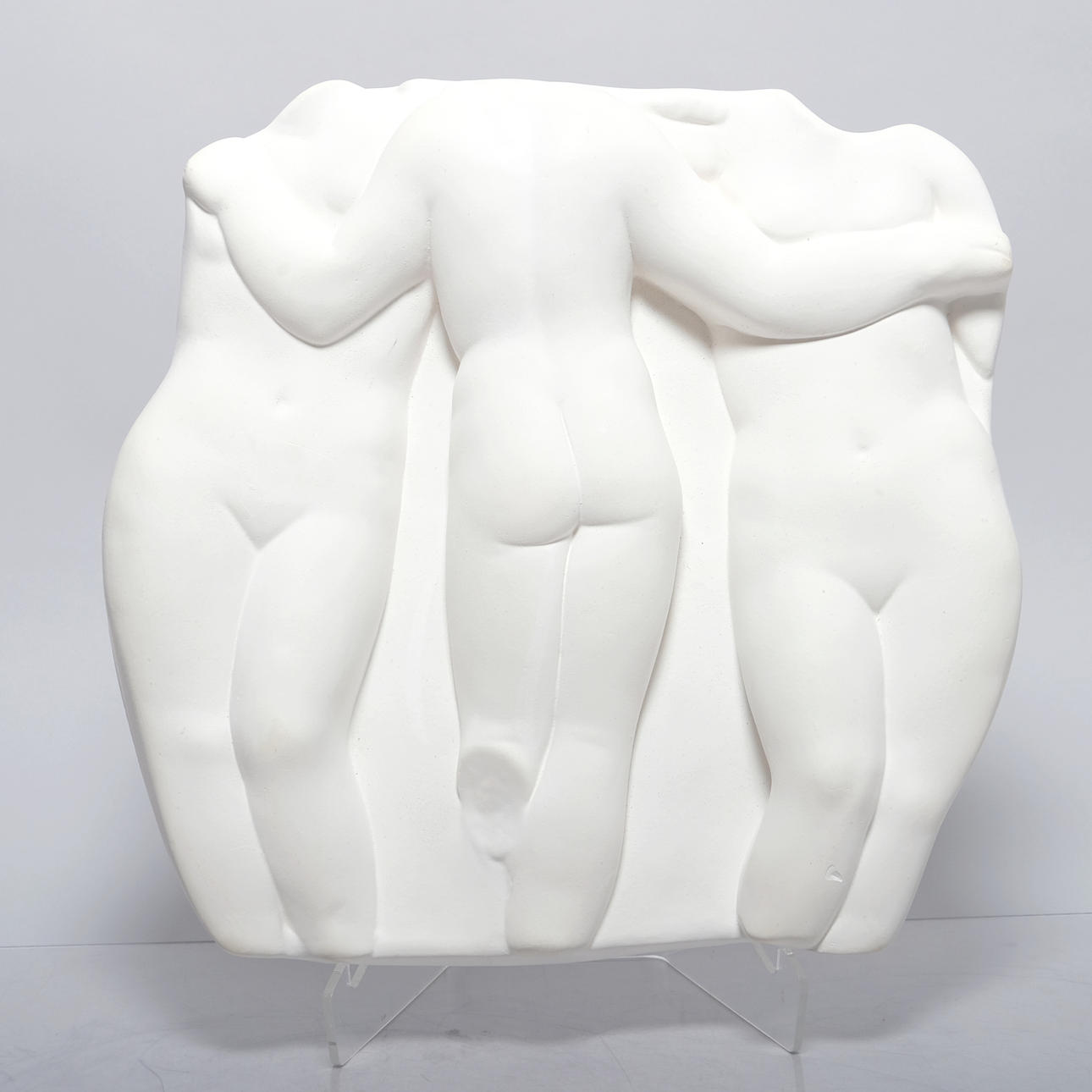 OKÄND KONSTNÄR. Wall relief, "De tre Gracerna", Plaster.