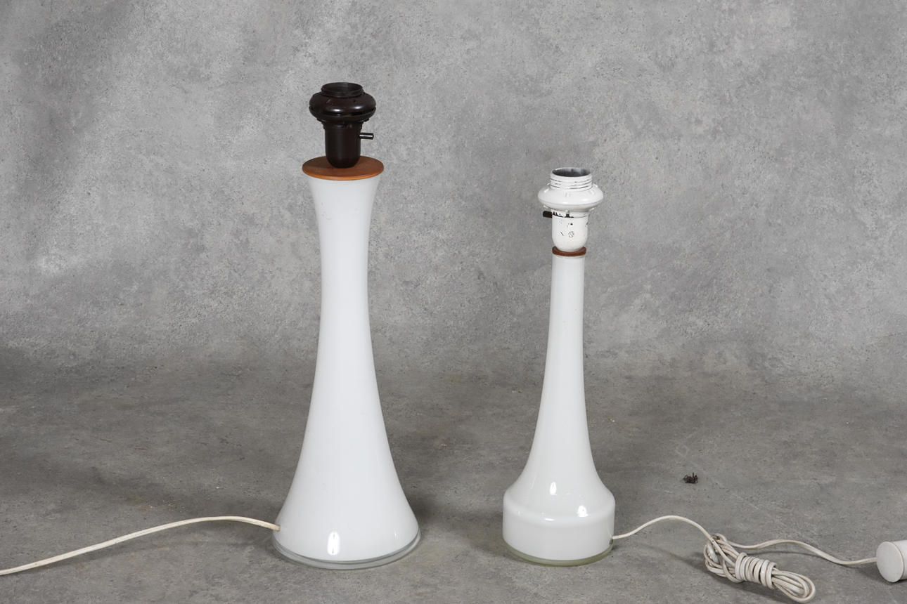 BORDSLAMPOR, 2 st Bergbom, 1960 tal.