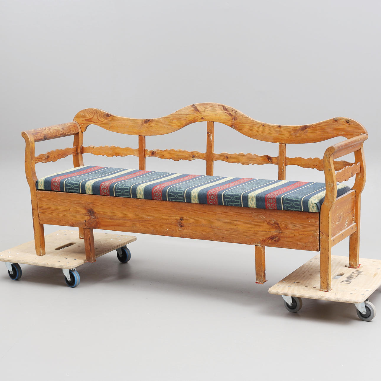 PULL-OUT SOFA, wood, 19th century.