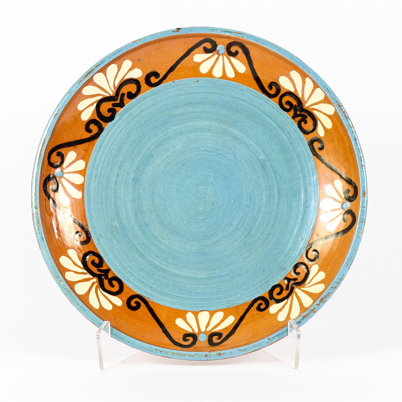 VICTOR AXELSSON, dish, glazed earthenware, own studio, Arvika.