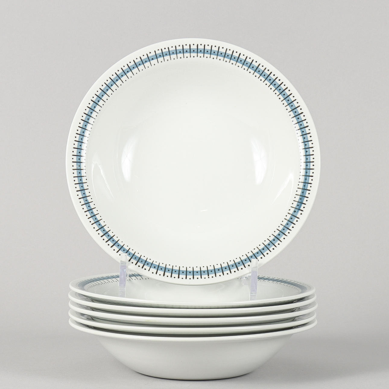DEEP PLATES 6 pieces, Rörstrand Sture.