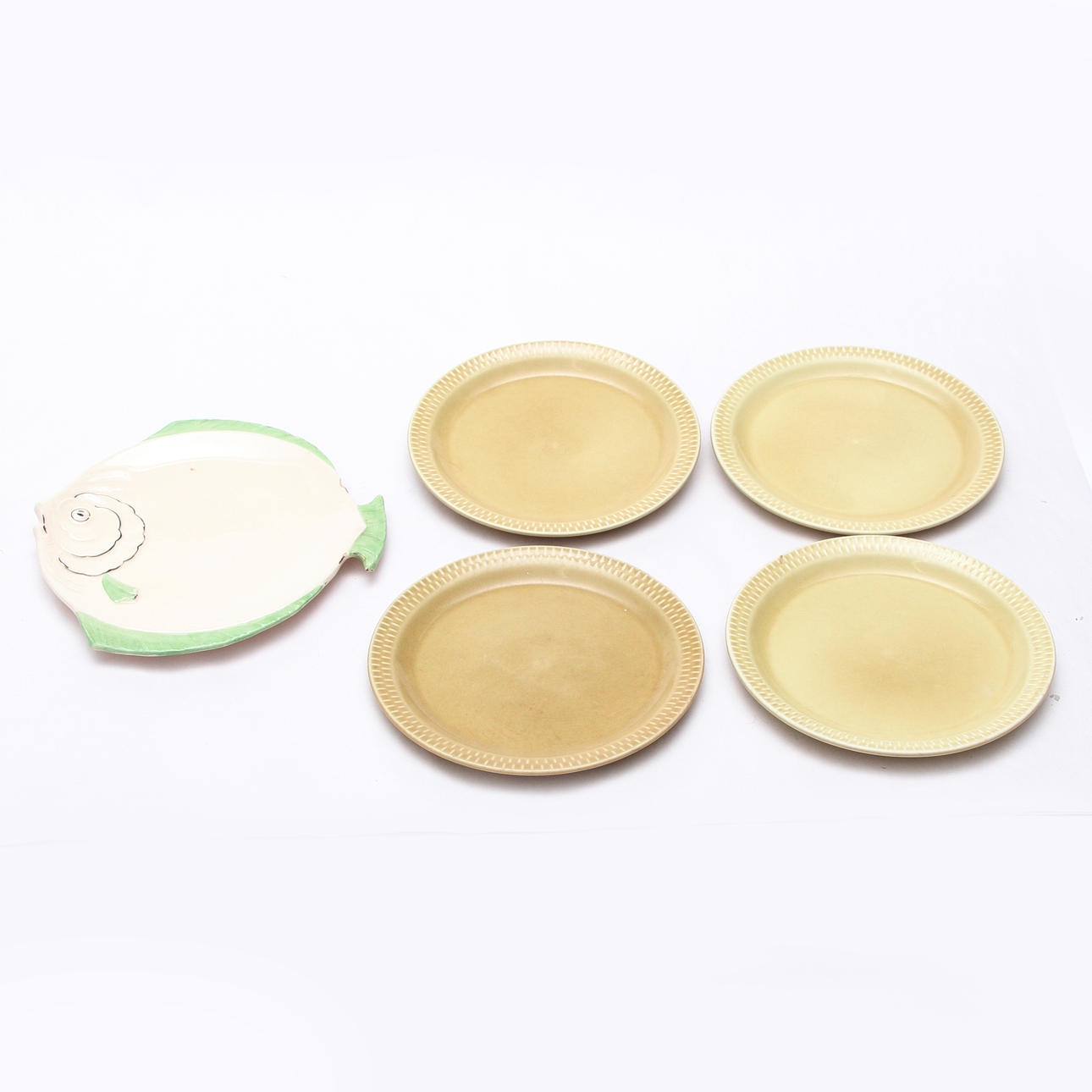 SIDE PLATES, 5 pieces, including Stavangerflint.