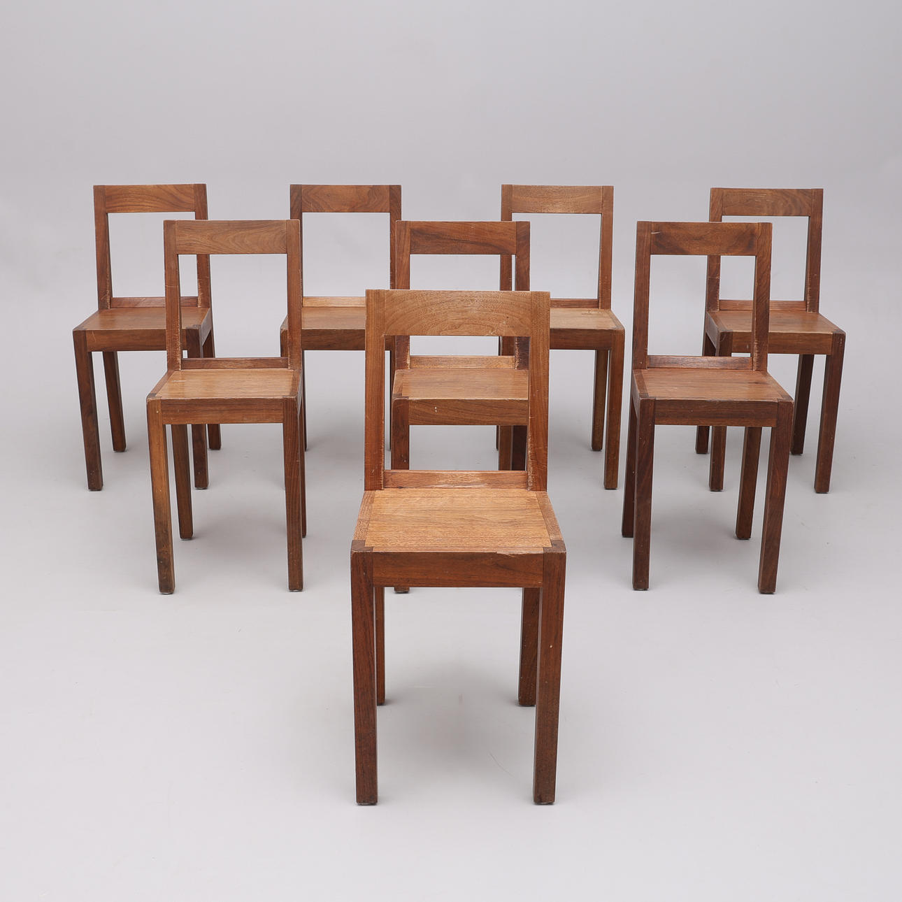 MATS THESELIUS. CHAIRS, EIGHT PIECES, "RUBEN".