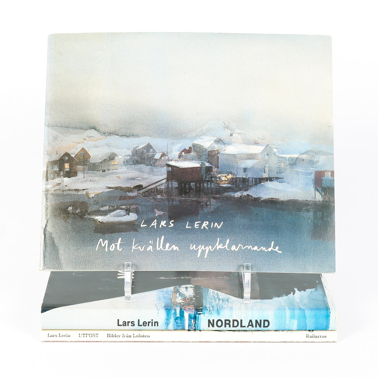 BOOKS 3 pieces, Lars Lerin.