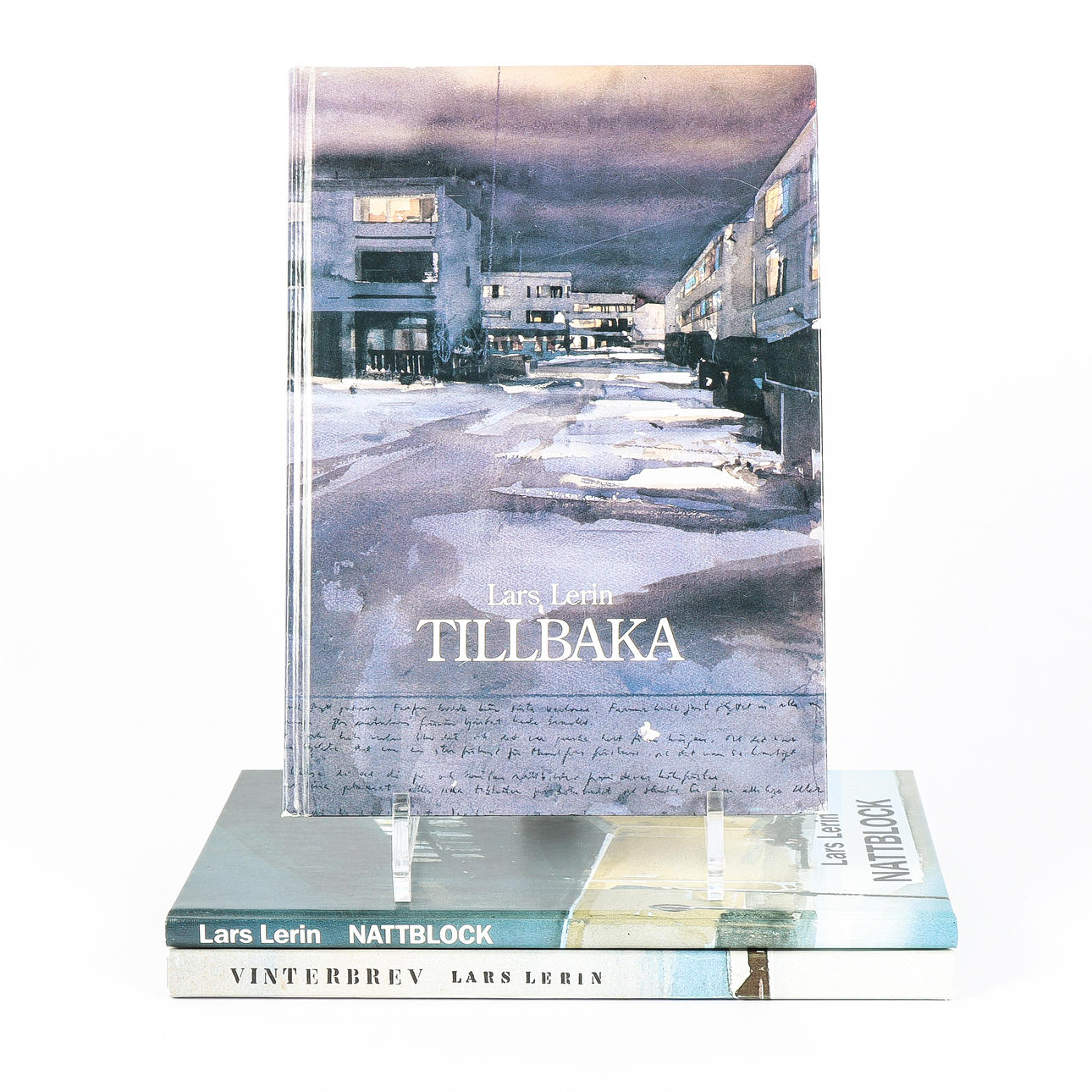 BOOKS 3 pieces, Lars Lerin.