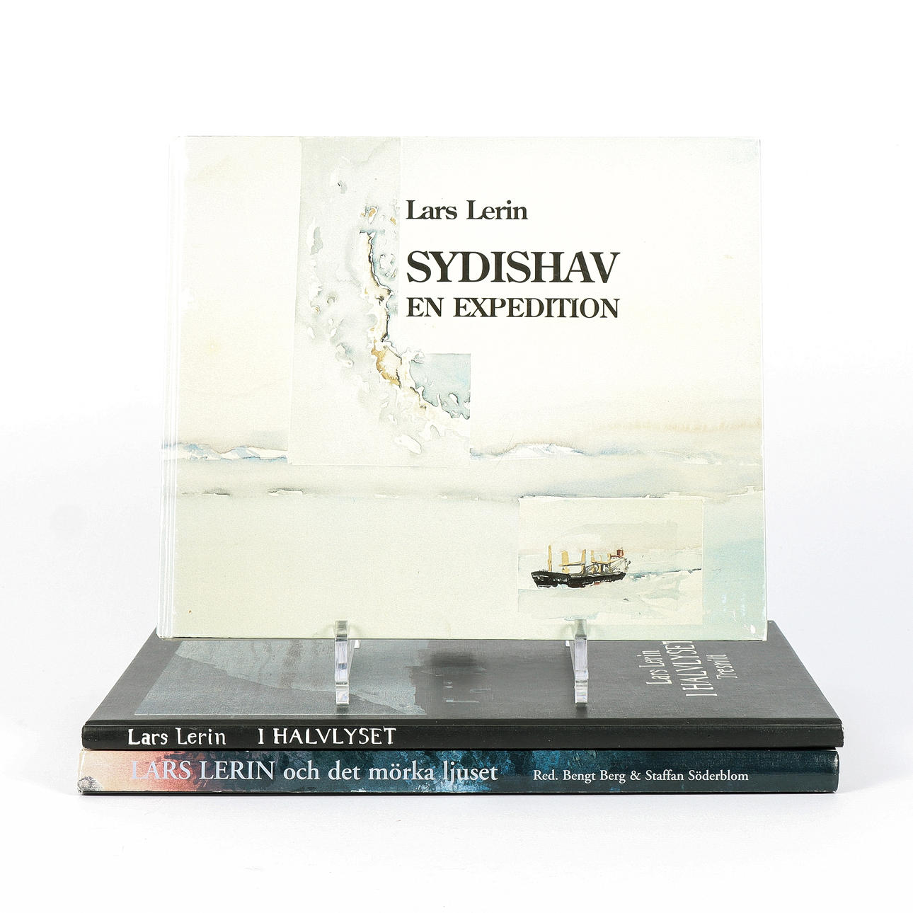 BOOKS 3 pieces, Lars Lerin.