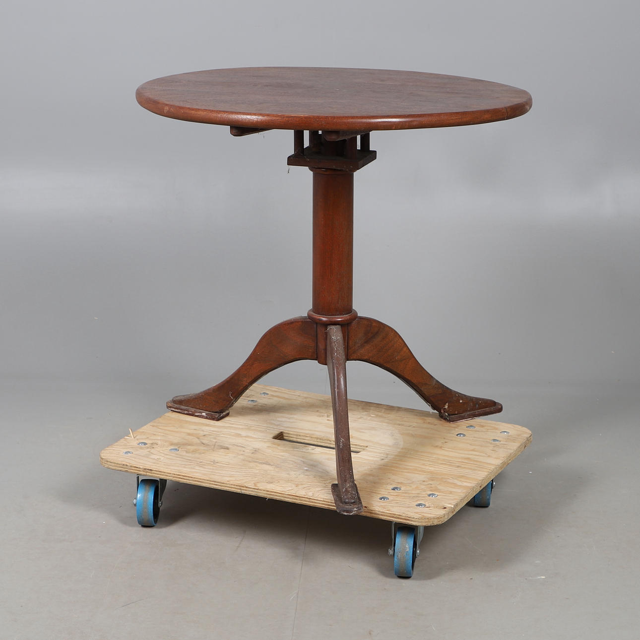 MODERN BIRD CAGE TILT TOP TABLE.