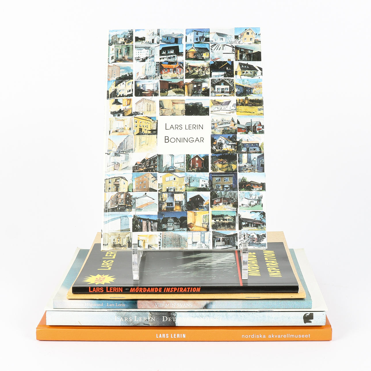 BOOKS AND BOOKLETS Lars Lerin, 7 items.