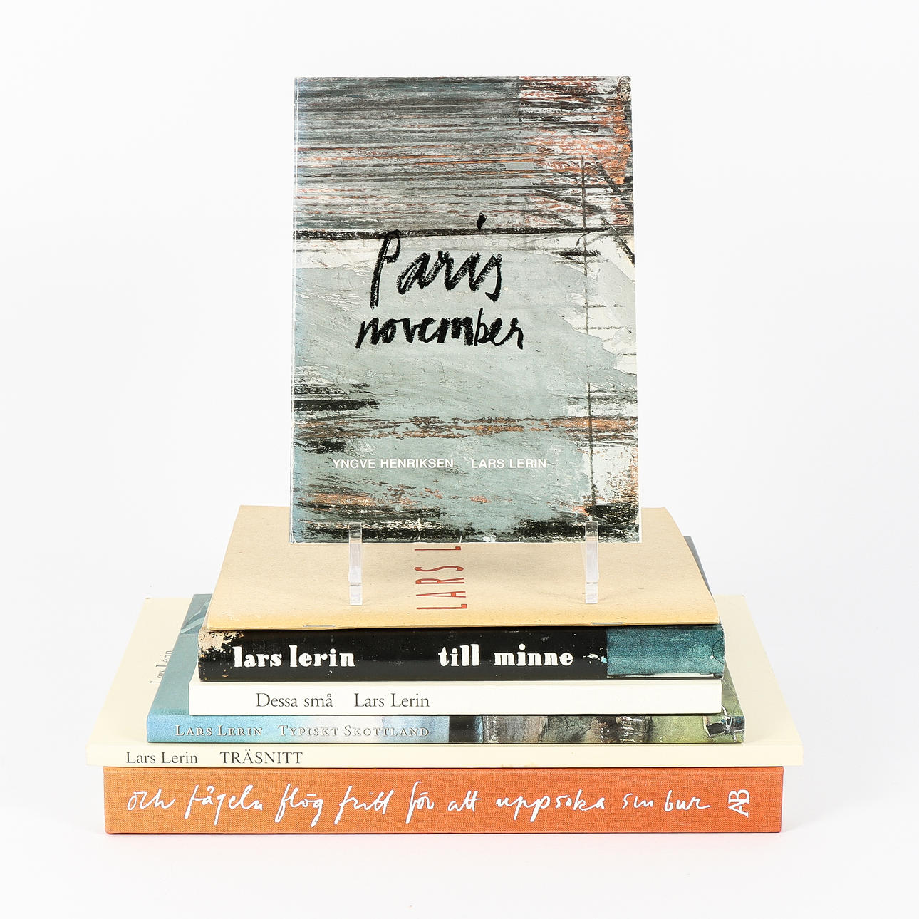 BOOKS AND BOOKLETS Lars Lerin, 7 items.