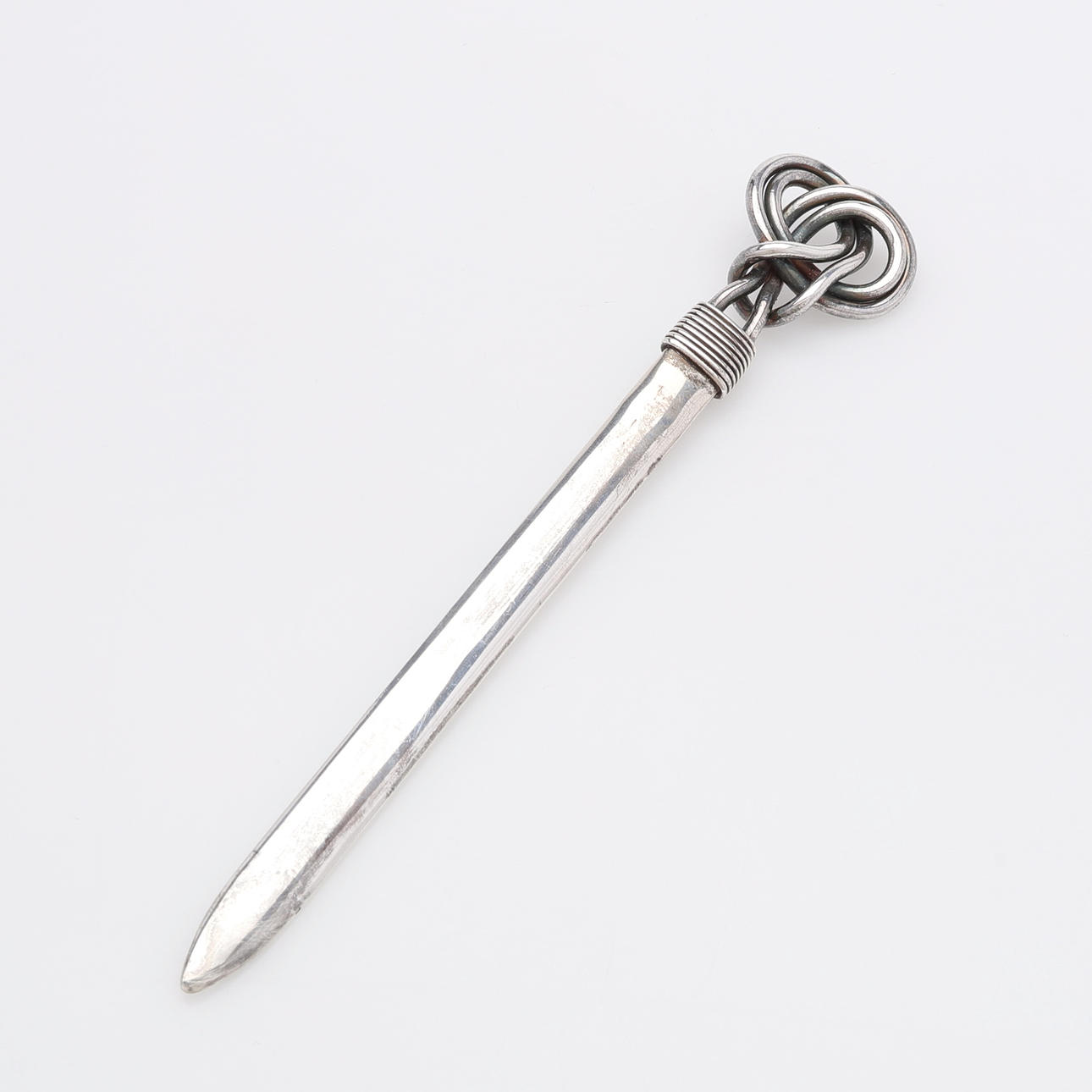 BREVKNIV, SILVER, MEXICO, VIKT CA 41 GRAM.