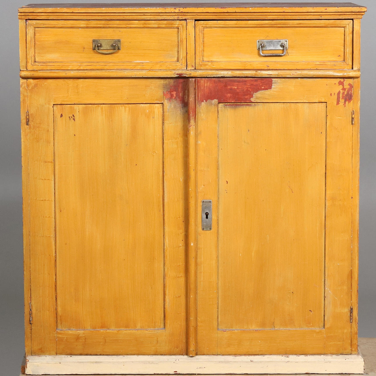 CUPBOARD, pine, painted, 18th/19th century.