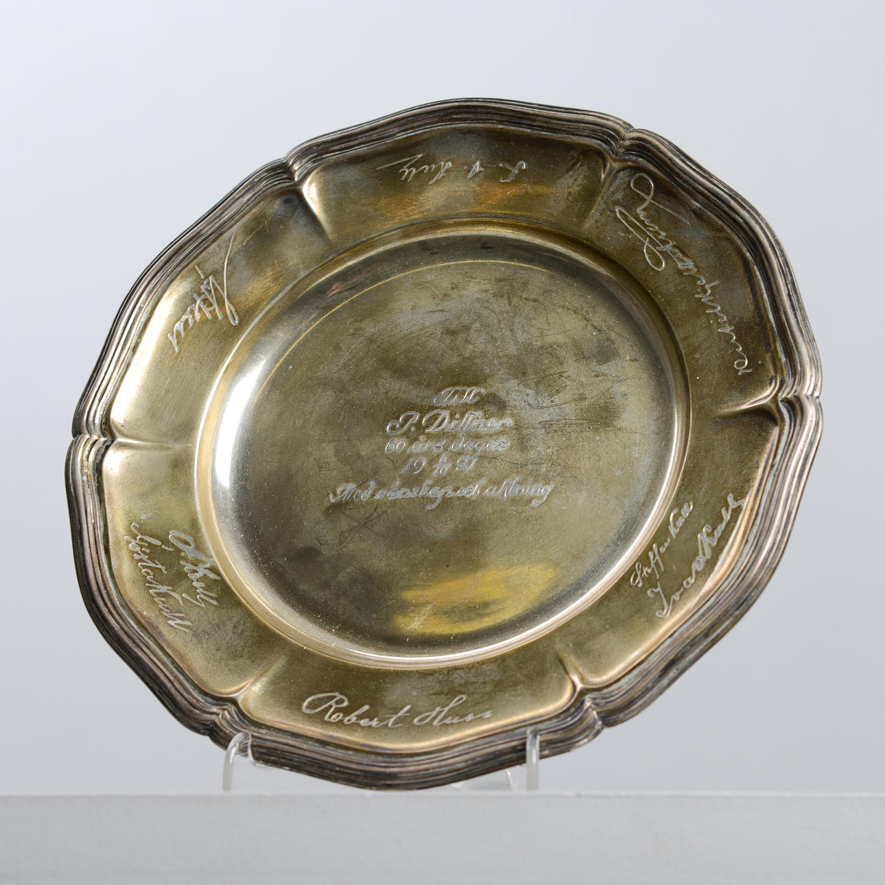 DISH, silver, total weight: 222 grams.