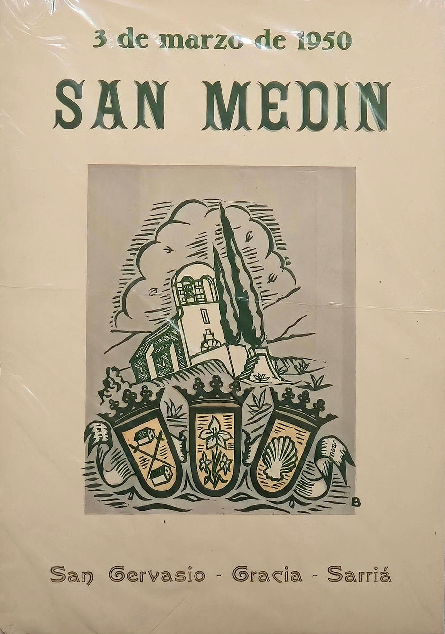 SAN MEDIN. ADVERTISING POSTER.