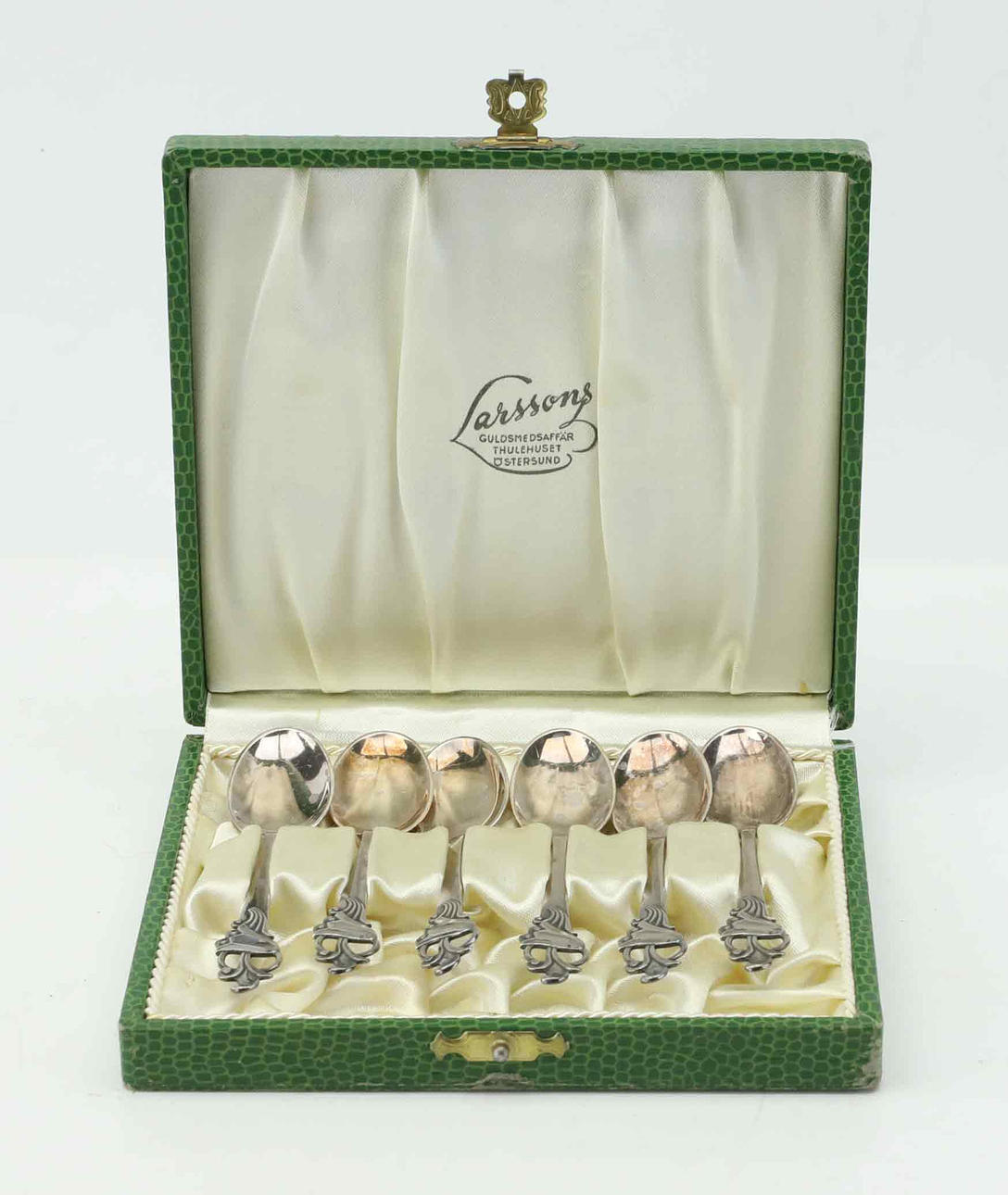KAFFESKEDAR, 6 st, silver, 1900-tal.