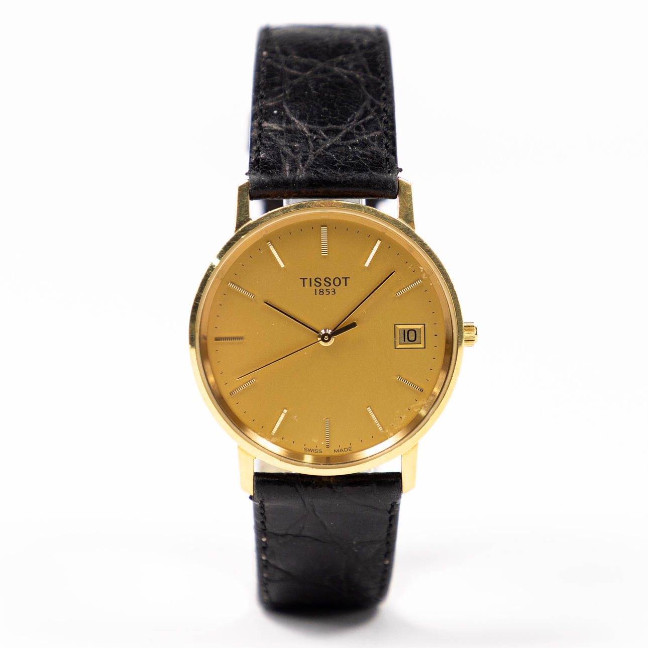 TISSOT. 34 mm, 18k guld.