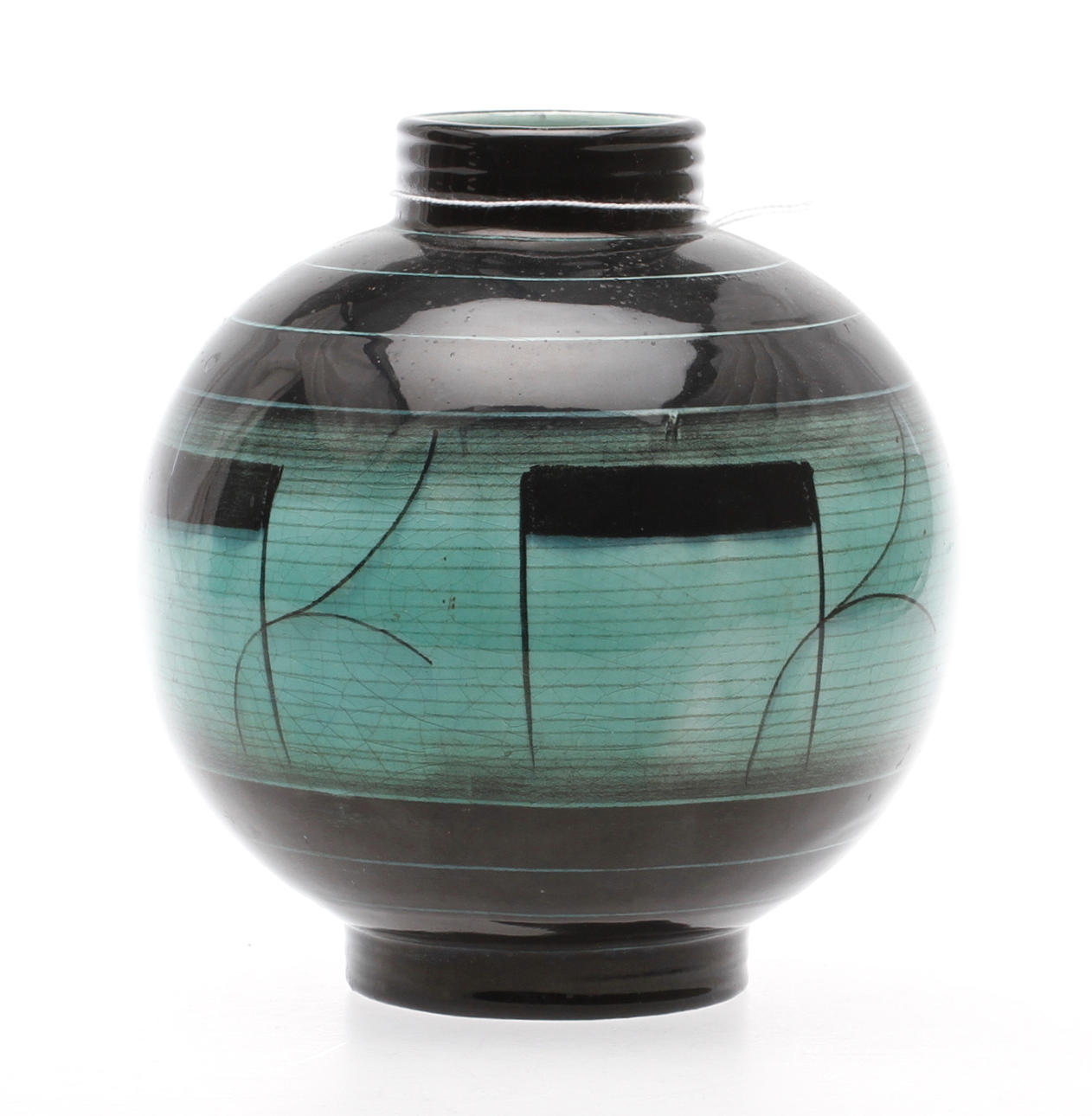 VAS, flintgods, art deco, "Serie V" Ilse Claesson, Rörstrand.