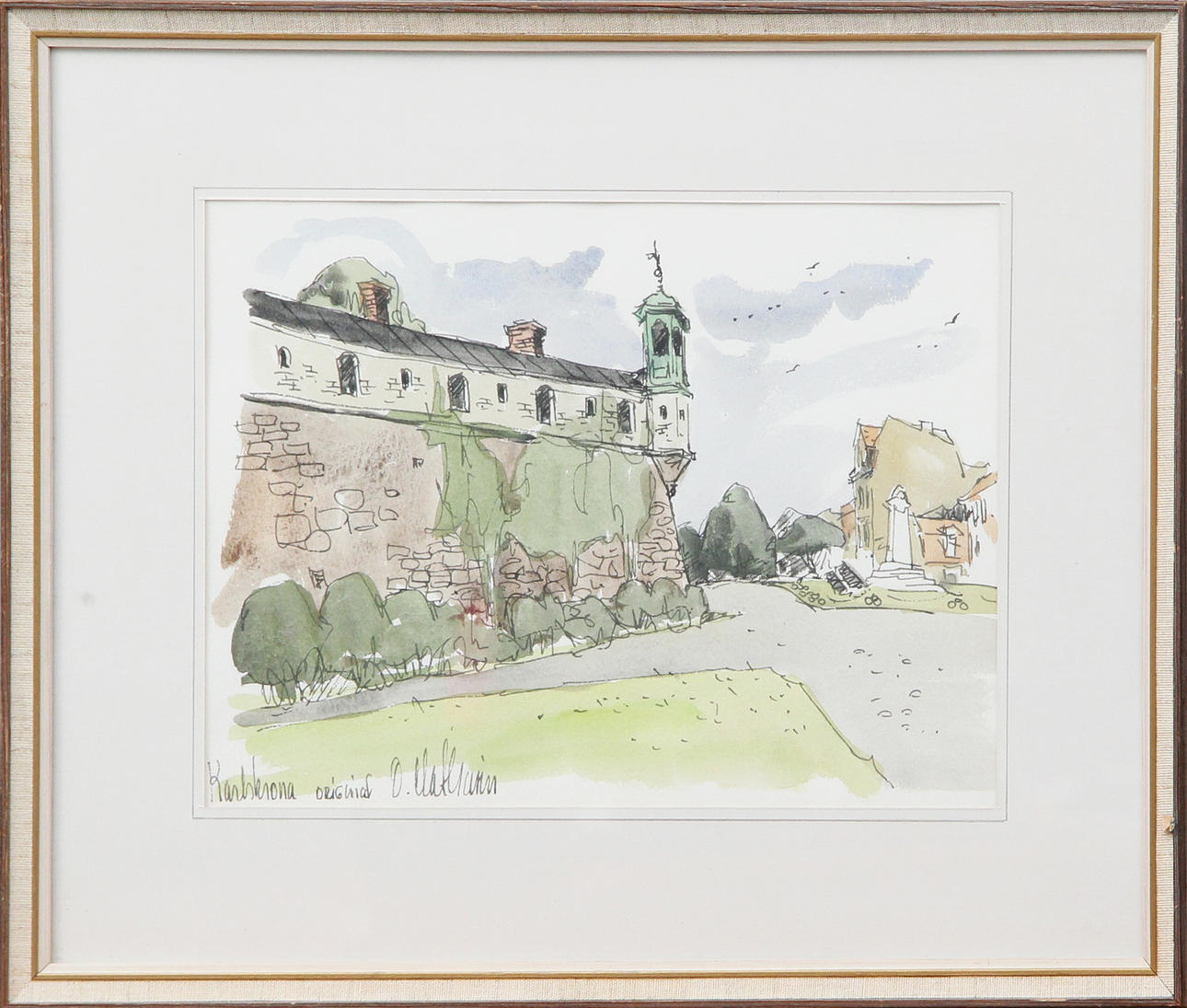 OLE MATHIESEN. WATERCOLOUR, Karlskrona, signed.
