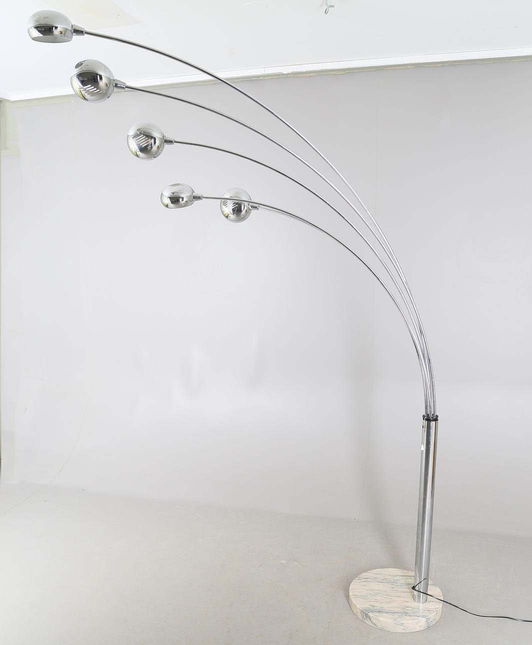 GOLVLAMPA, metall och marmor, Atelje Lyktan.