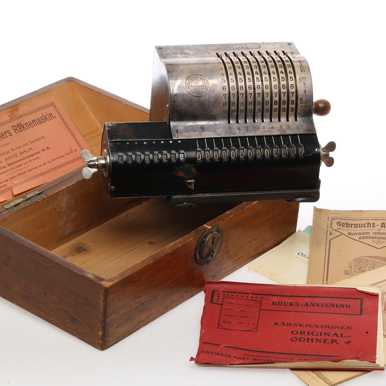 RÄKNESNURRA, W.T. Odhner, Maschinen Fabrik, St. Petersburg.