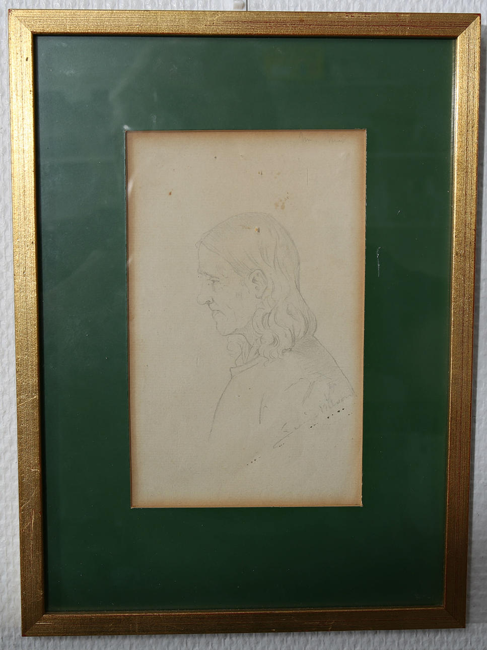 SEVERIN NILSON. Teckningar, Porträtt, 2 stycken, en signerad.