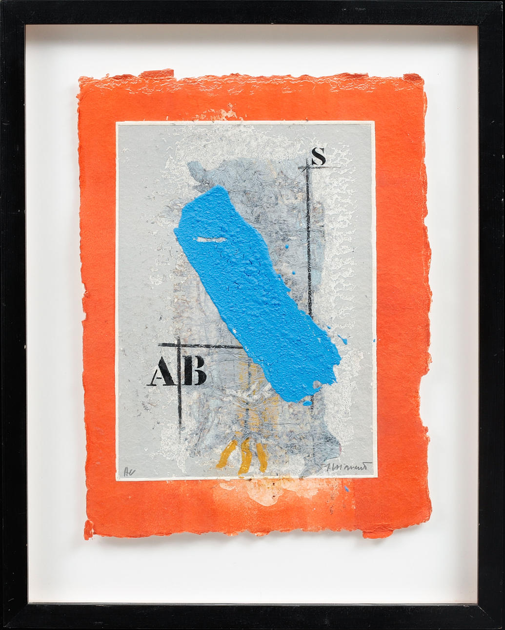 JAMES COIGNARD. Composition, colour carborundum, signed.