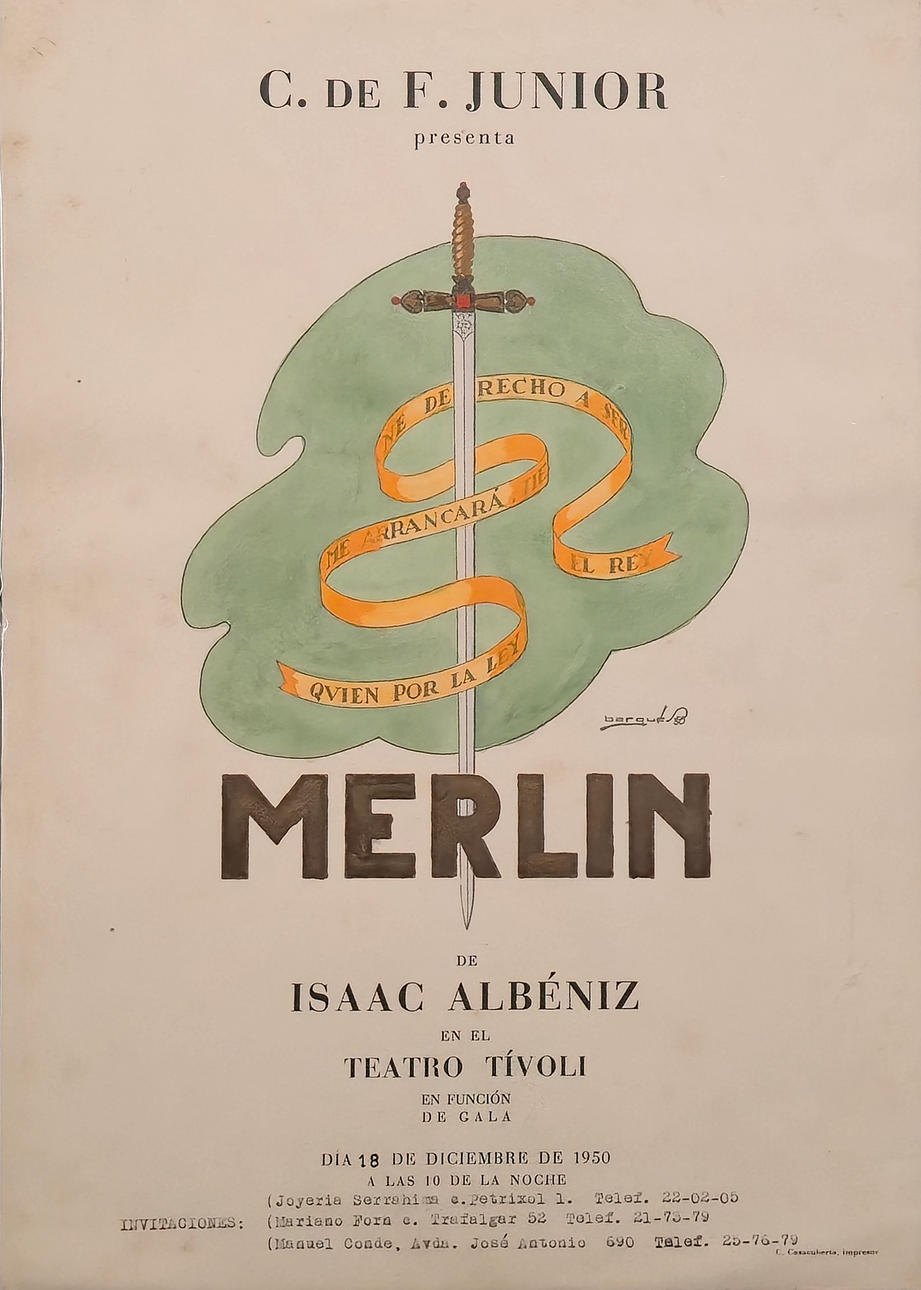 MERLIN. THEATRICAL ADVERTISING POSTER.