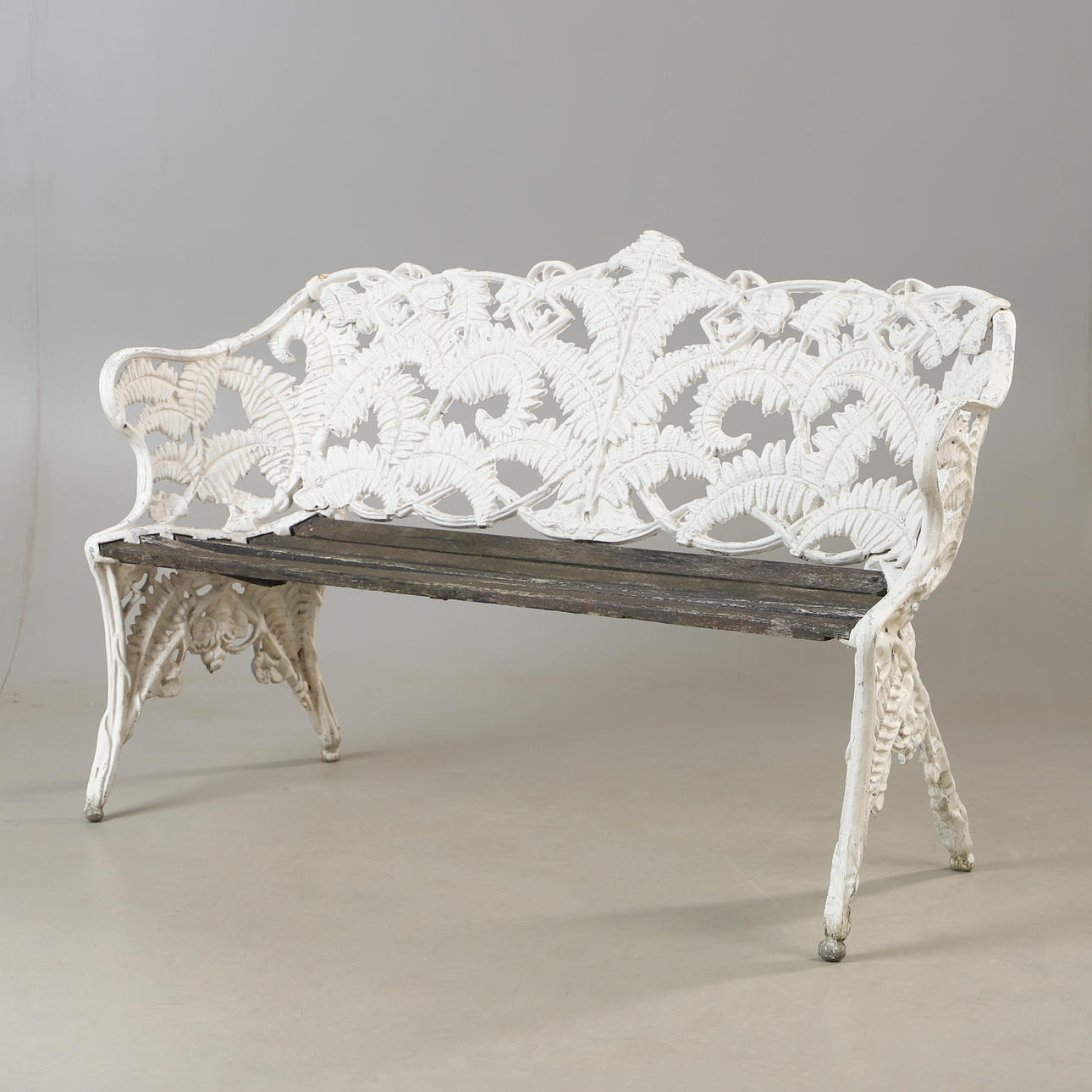 TRÄDGÅRDSSOFFA, "Ormbunke", aluminium, 1900-talets senare hälft.