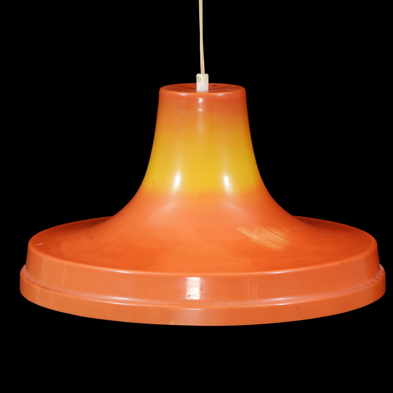 CEILING LAMP, plastic, 1970s.