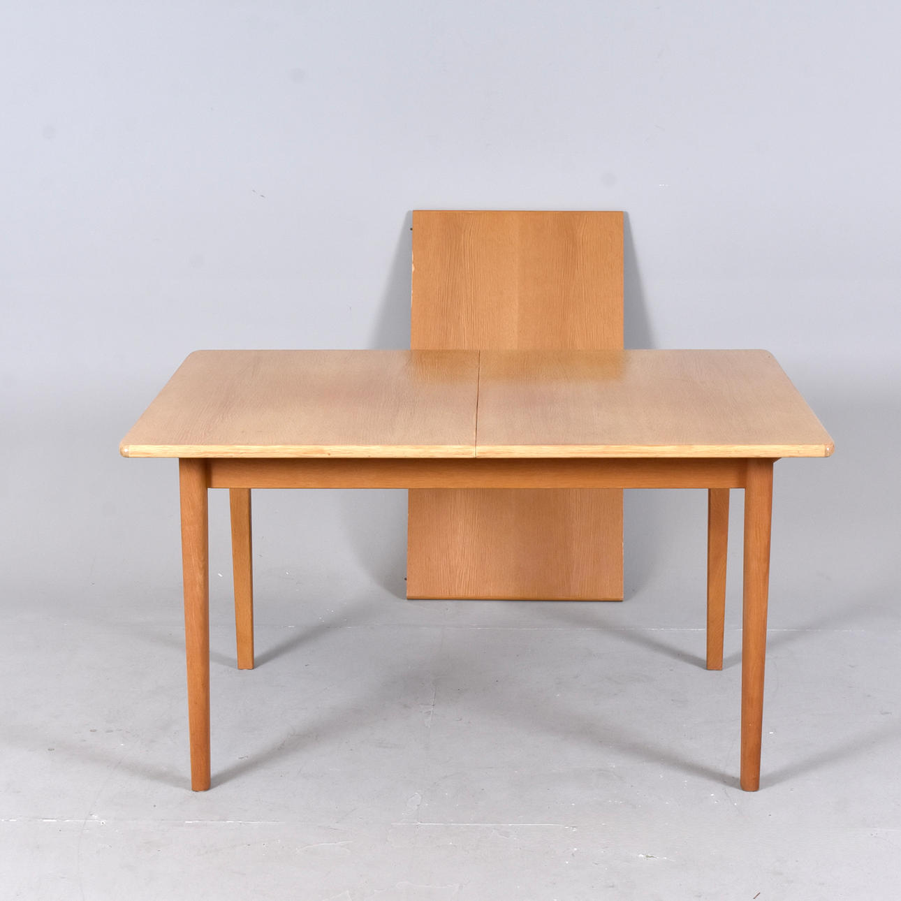 CARL MALMSTEN. dining table with 1 extension leaf, oak.