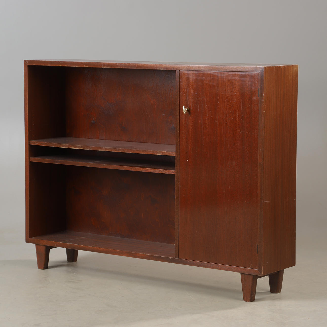 BOOKCASE, mahogany, mid-20th century.