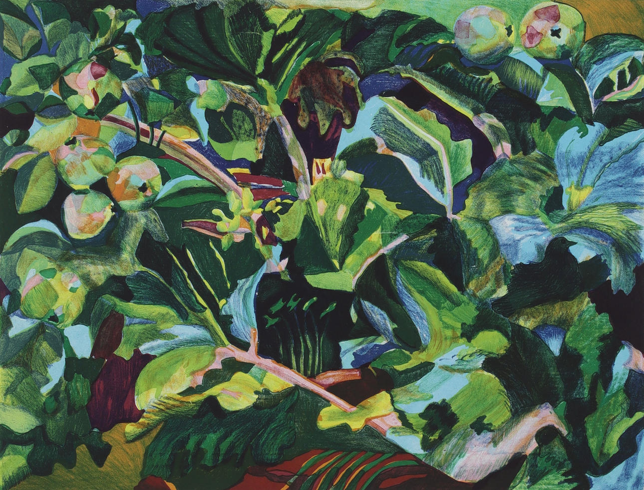 BARBRO RUNEFELT-TALTAVULL. Composition, lithograph, signed and numbered 42/310, dated -83.