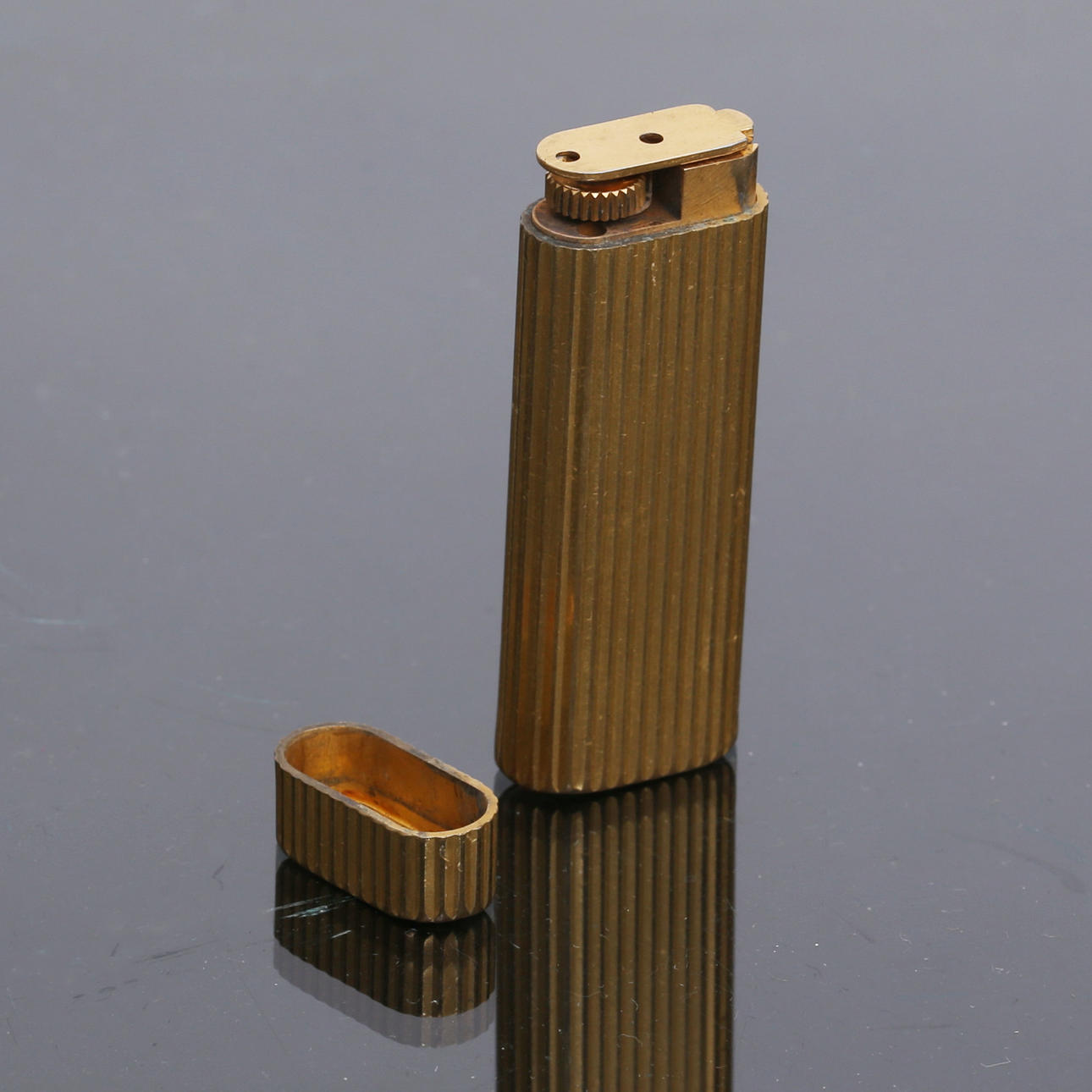 CARTIER, lighter, gold-plated.