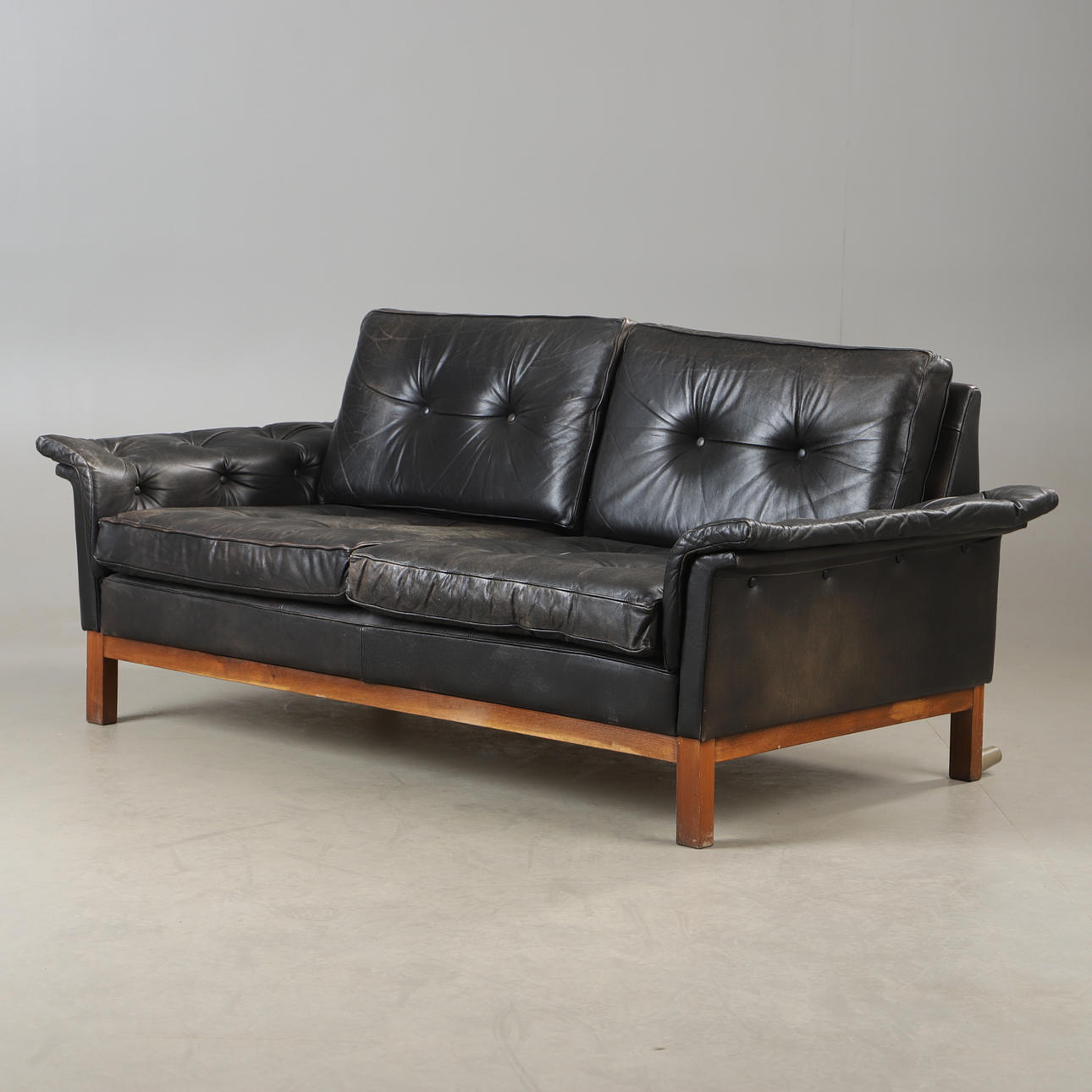 SOFA, "Kardinal", leather, IKEA, mid-20th century.