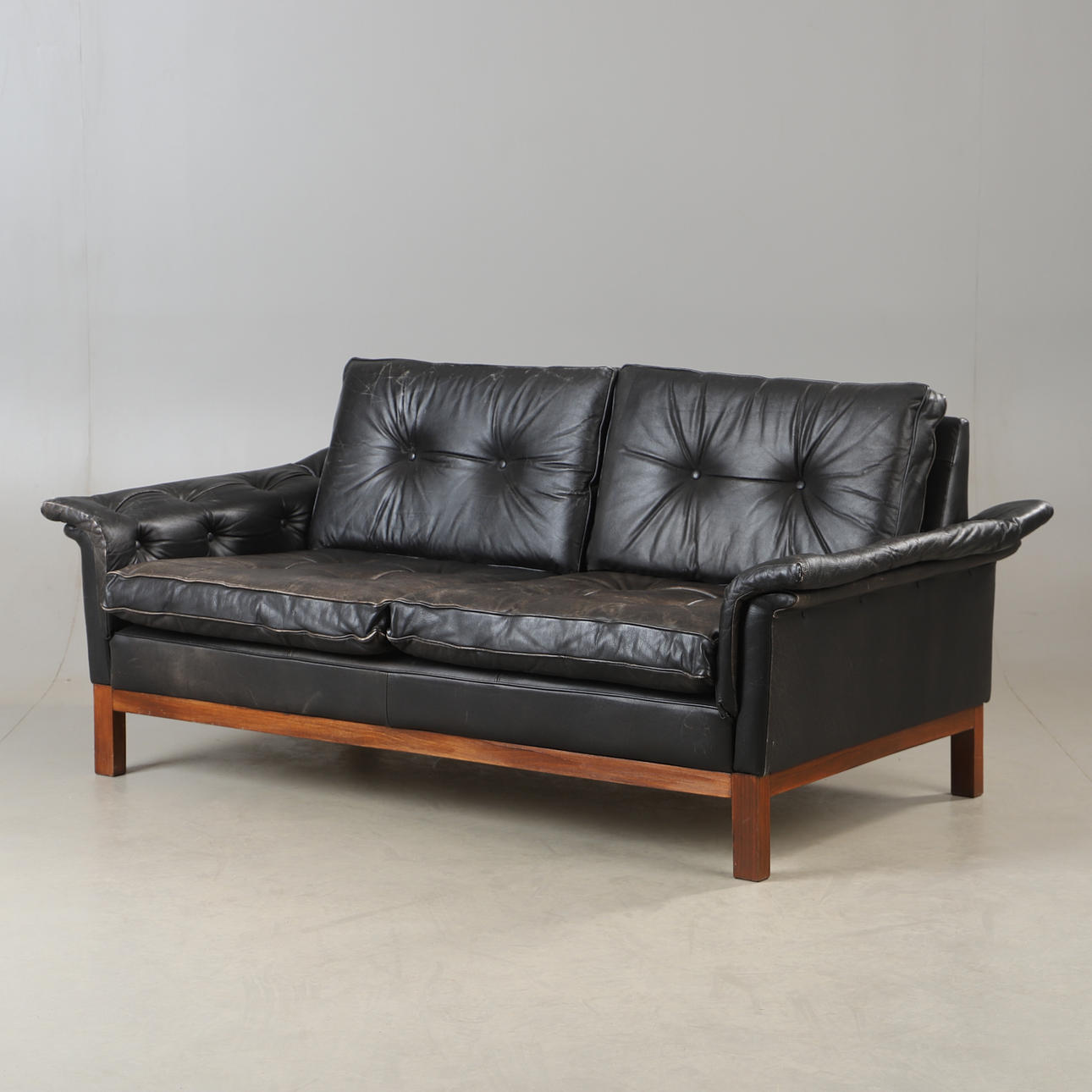 SOFA, "Kardinal", leather, IKEA, mid-20th century.