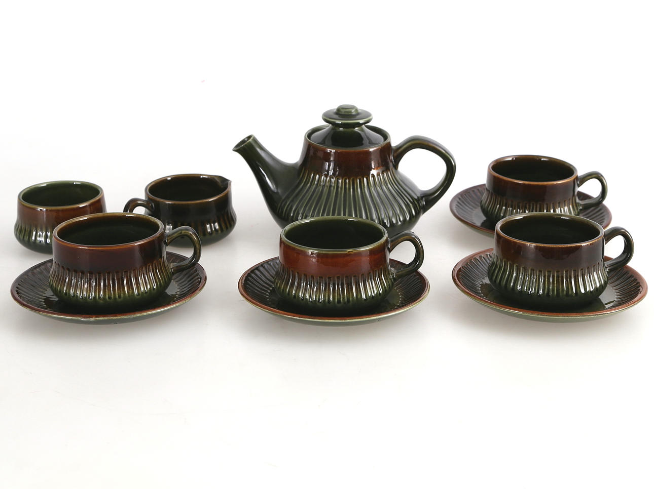 TESERVIS, 7 delar, "Oliv", Gäfle.