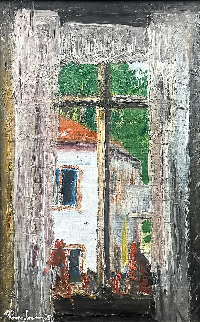 RUNE HURTIG. OIL ON CANVAS, signed.