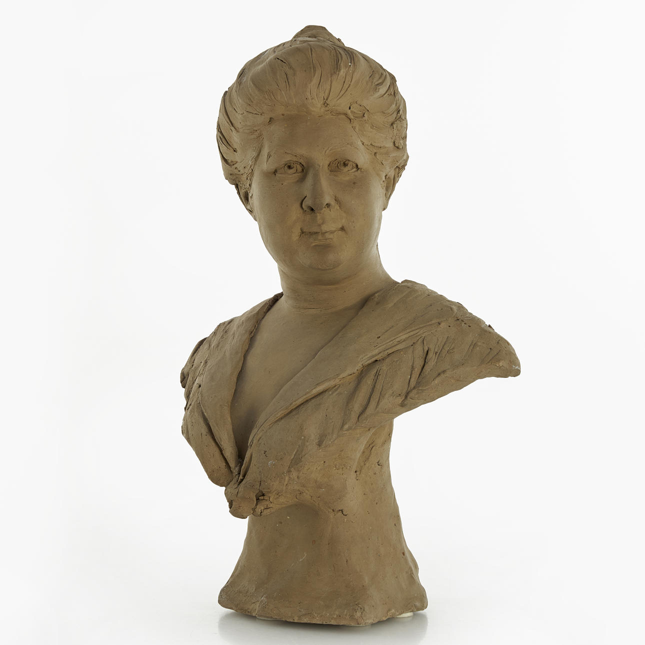 ALESSANDRO MORETTI (1870–1953). Portrait bust, signed, earthenware.