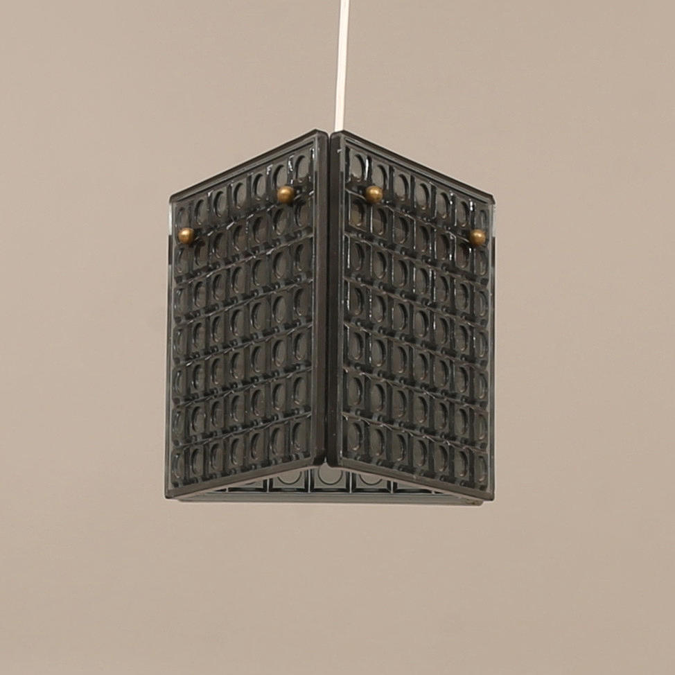 CEILING LAMP, glass, 20th century.