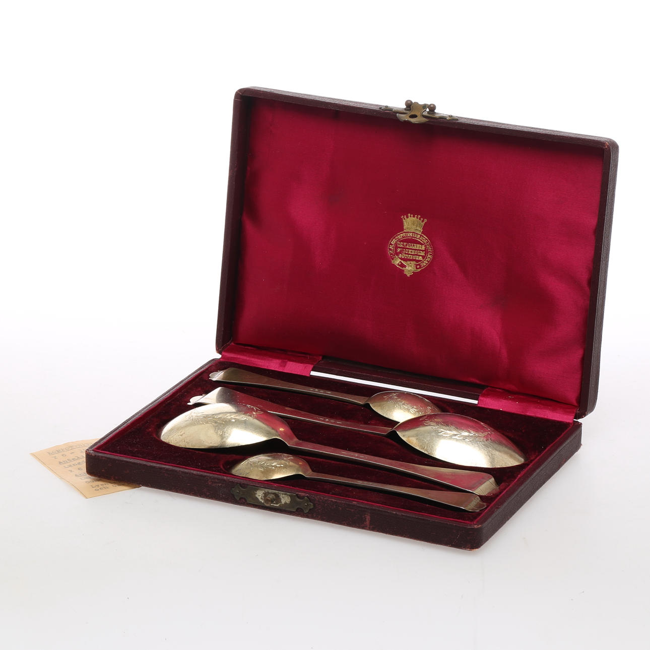 KOMPOTTSKEDAR 2 + 2 st, silver, C G Hallbergs Guldsmed, Stockholm, 1901.