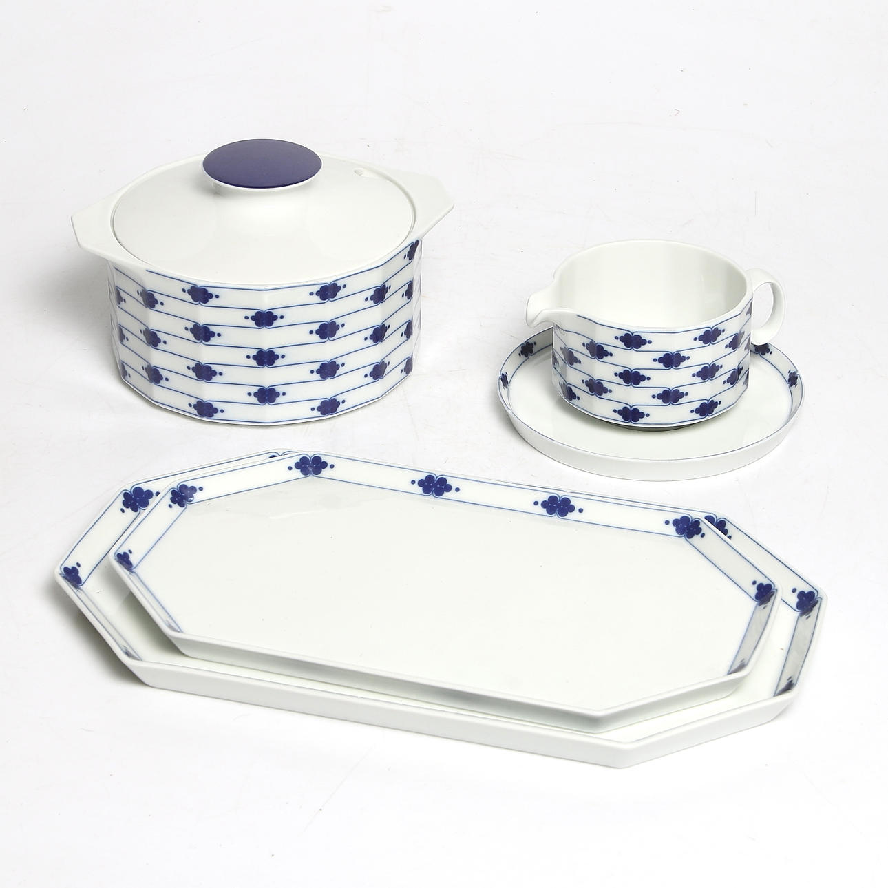 SERVISDELAR, 4 delar, porslin, Tapio Wirkkala, Studio-linie, Rosenthal, Tyskland. 1900-tal.