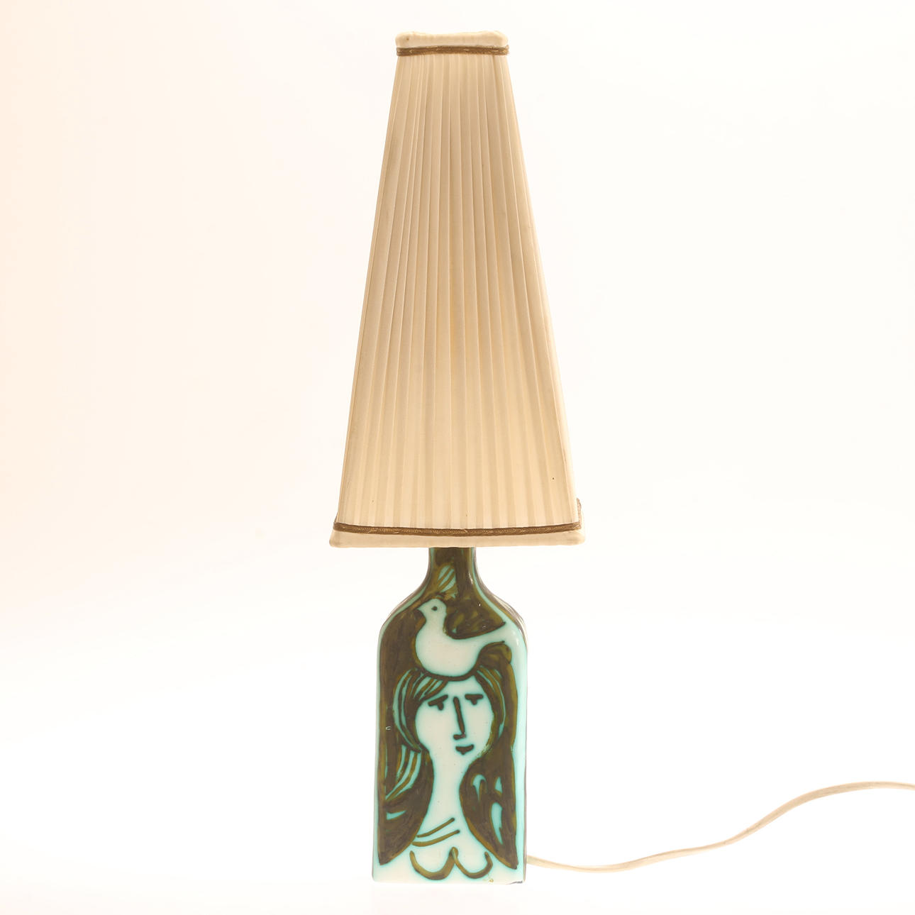 ALESSIO TASCA. Table lamp, ceramic, Italy.