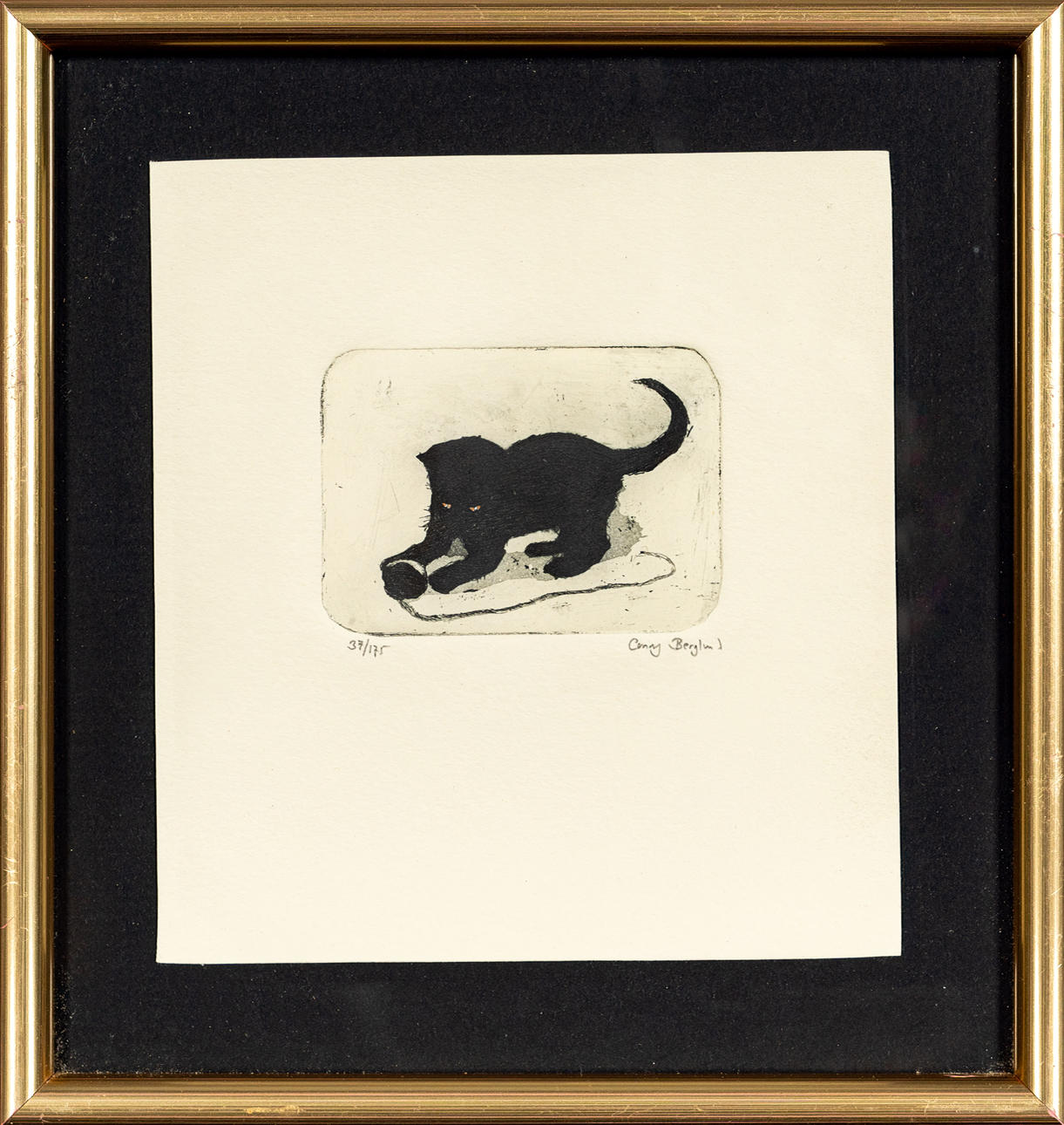 CONNY BERGLUND. Etching, Signed, Numbered 37/175.
