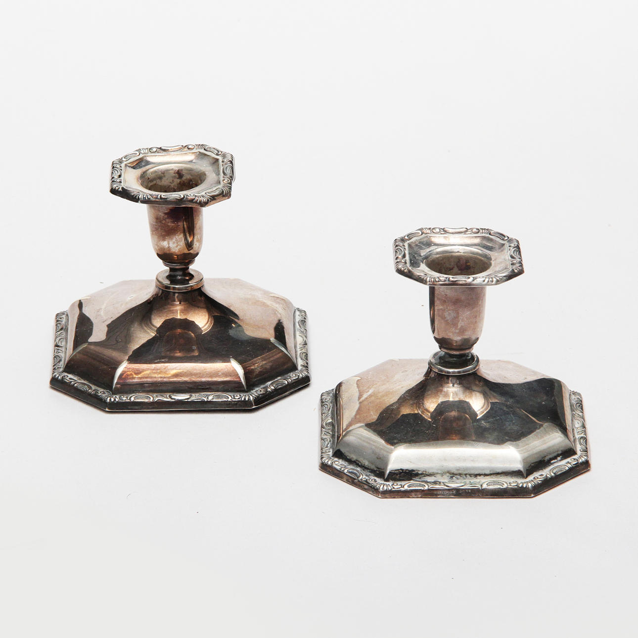 CANDLESTICKS, 1 pair, silver, 830.