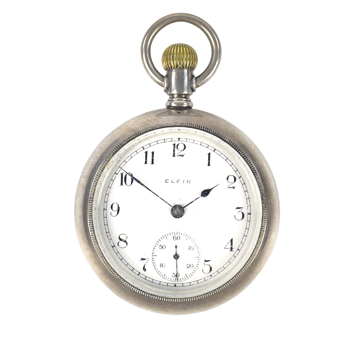 POCKET WATCH, sterling silver, Elgin National Watch Company, USA. Circa ...